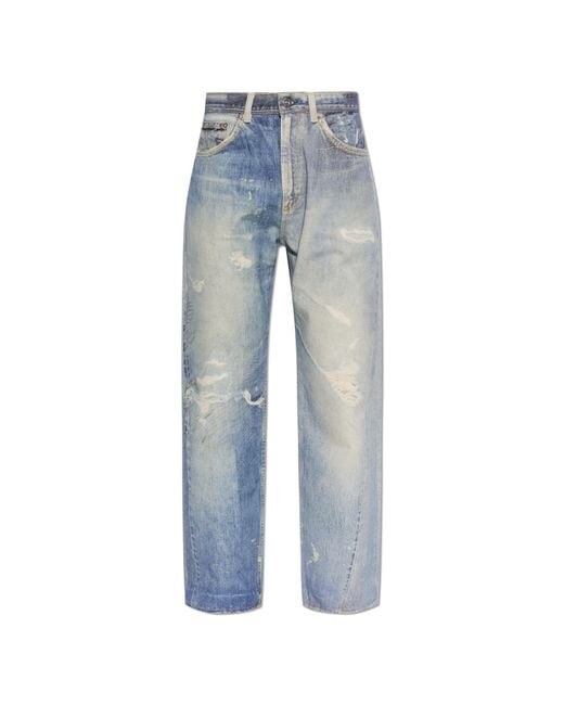 Our Legacy Blue Jeans With A 'Vintage' Effect for men