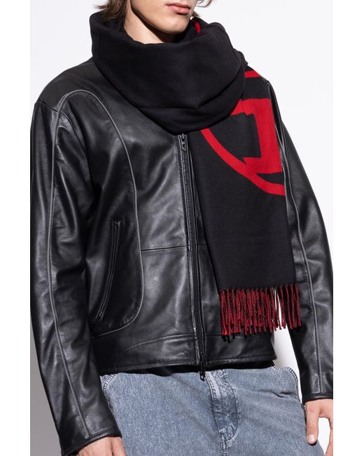 DIESEL Red Scarf 'S-Tevie' for men