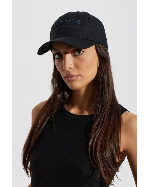 AllSaints Black Baseball Cap