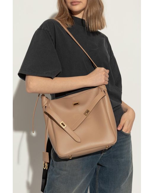 Balenciaga White Shoulder Bag Bel Air Small