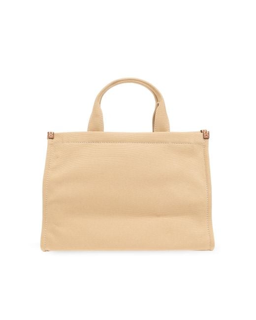 Tory Burch Natural ‘Ella Small’ Shopper Bag