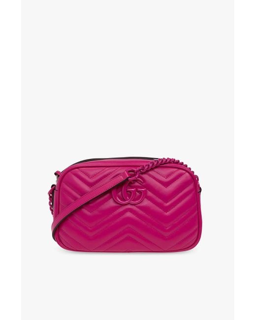 Gucci Matelassé GG Marmont Backpack - Pink Backpacks, Handbags