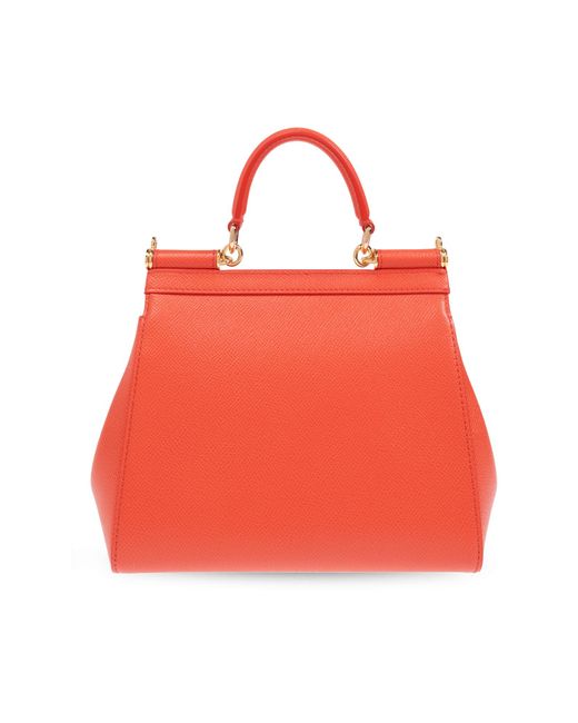 Dolce & Gabbana Red Sicily Mini Shoulder Bag