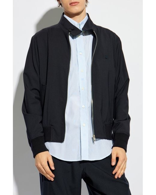 Givenchy Blue Jacket With A Stand-Up Collar for men