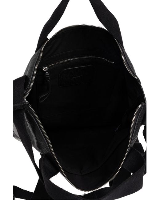 AllSaints Black Leather Backpack 'Kei' for men