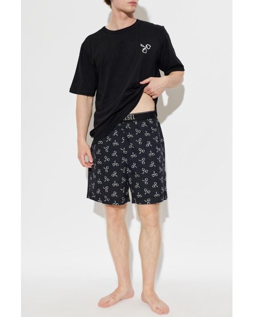 DIESEL Black Pajamas 'Kit-James-D-Box' for men