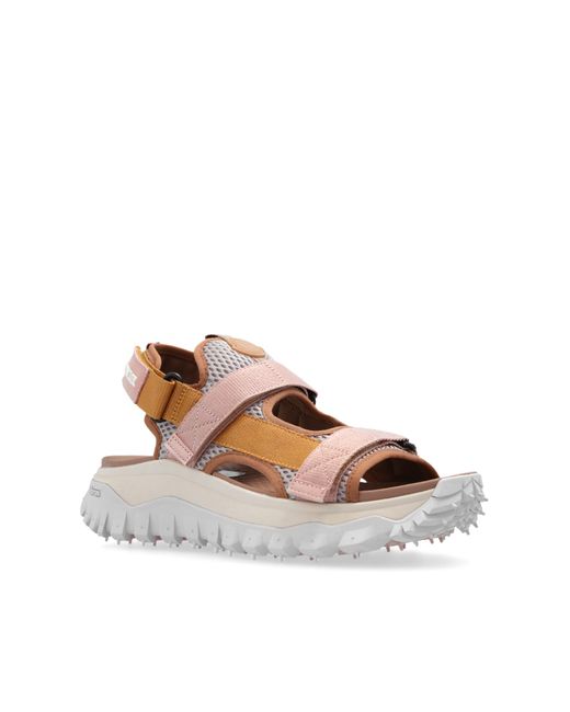 Moncler White ‘Trailgrip’ Sandals