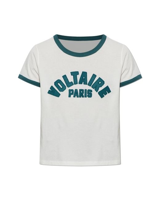 Zadig & Voltaire Gray T-Shirt With Logo