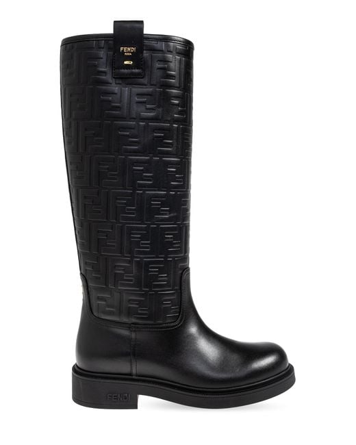 Fendi Black Leather Boots