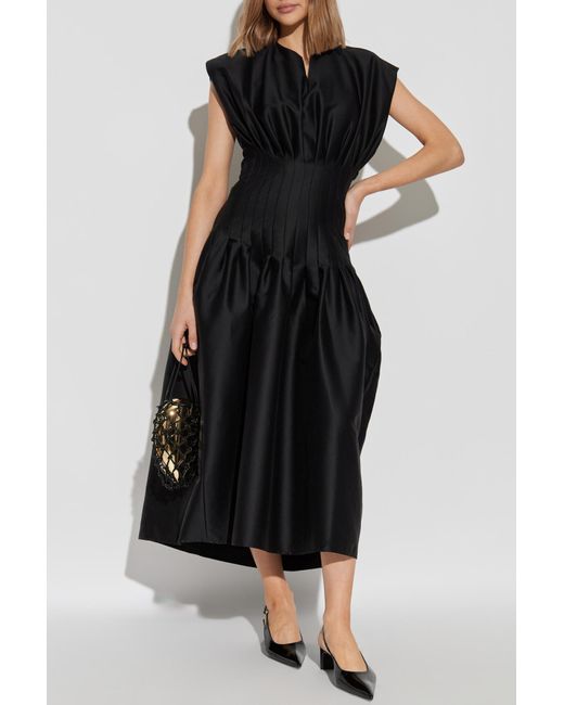 Fabiana Filippi Black Pleated Dress