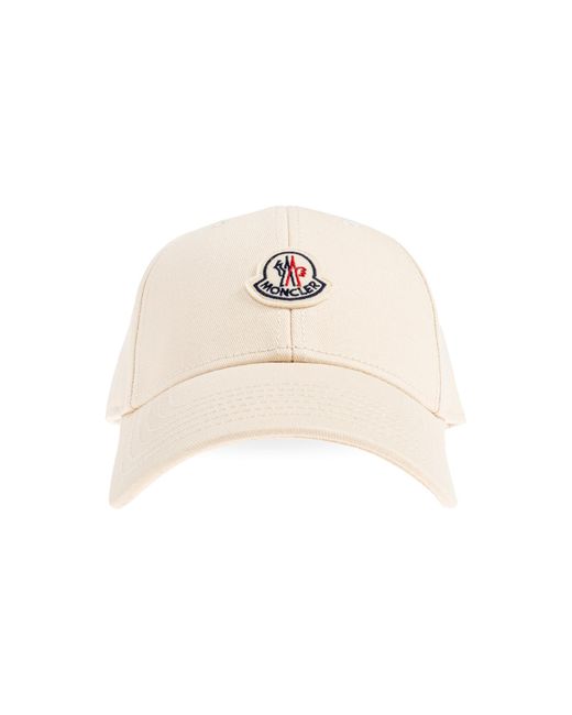 Moncler White Baseball Cap