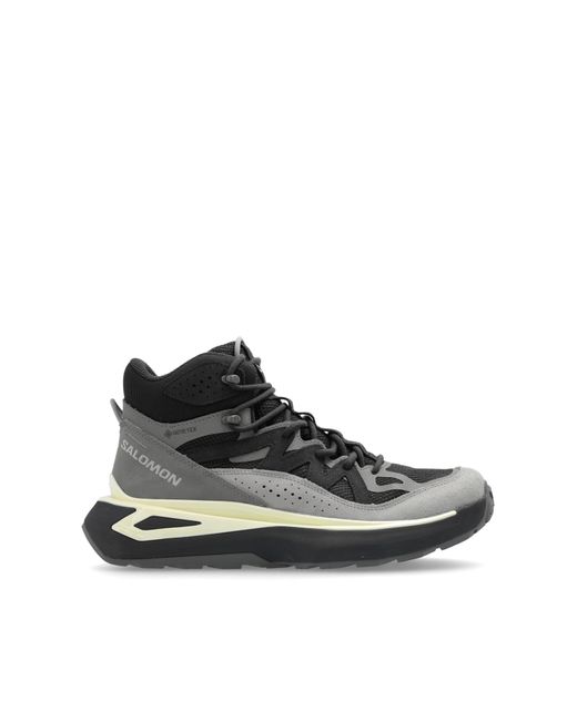 Salomon Black Sport Shoes 'Odyssey Elmt Mid Gtx' for men