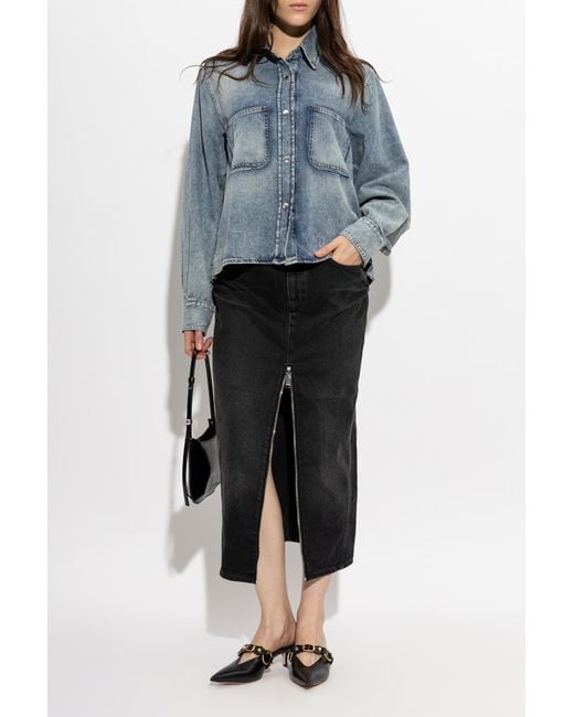 Haikure Blue Denim Shirt "Emma"