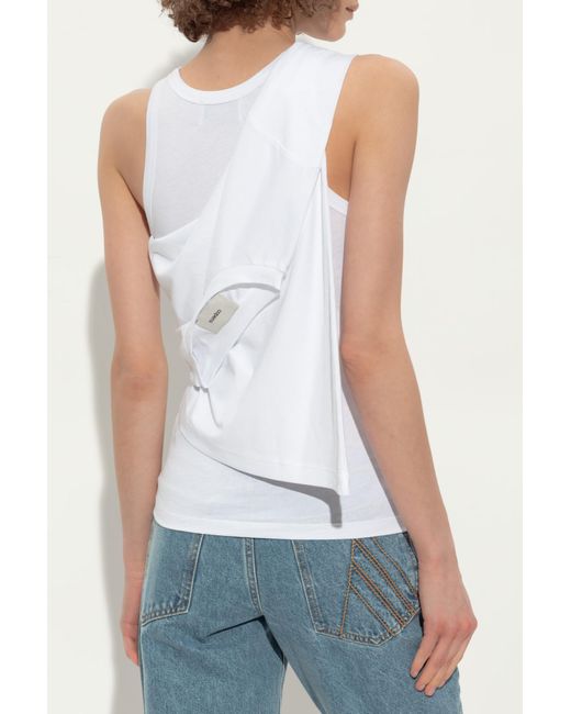 Coperni White Top With Tie