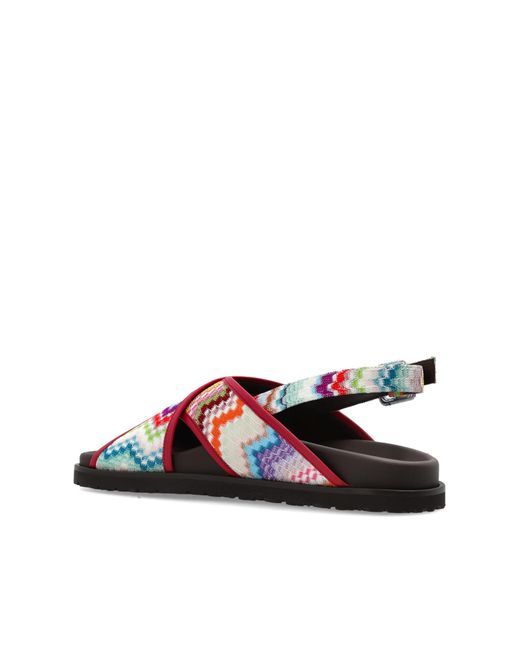 Missoni White Patterned Sandals