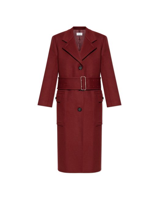 Ferragamo Red Wool Coat