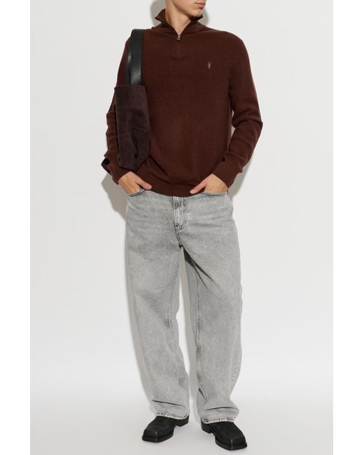 AllSaints Brown Sweater 'Aspen' for men