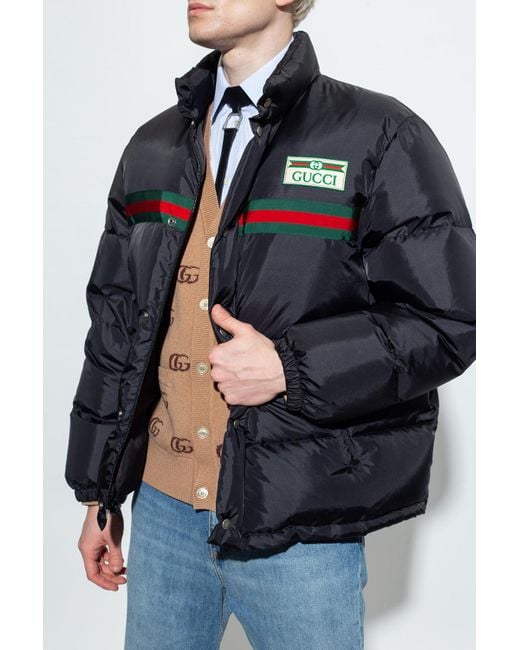 Gucci Down Jacket in Blue | Lyst UK
