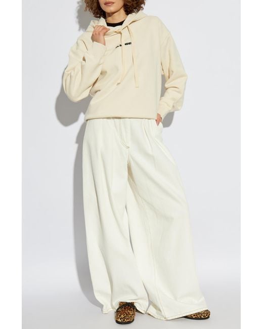 Jil Sander Natural Hoodie