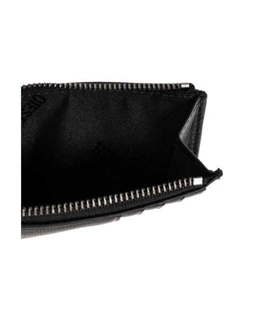 DIESEL Black Card Case 'Biscotto Iii' for men