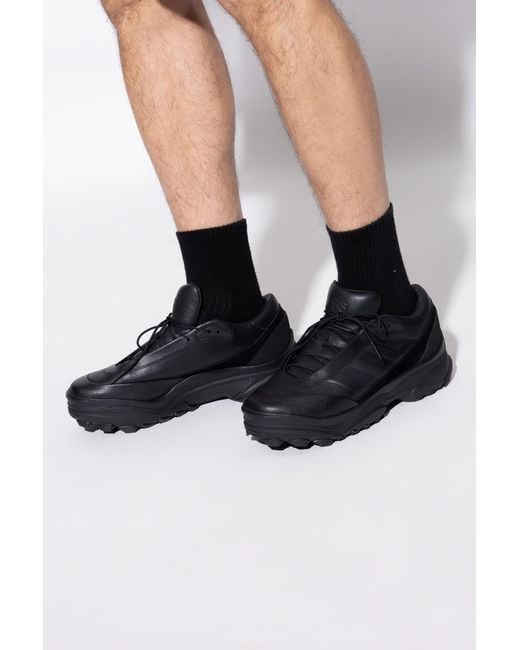 Y-3 Black 'Gsg9 Low' Sports Shoes