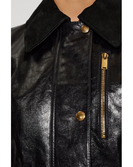McQueen Black Leather Jacket