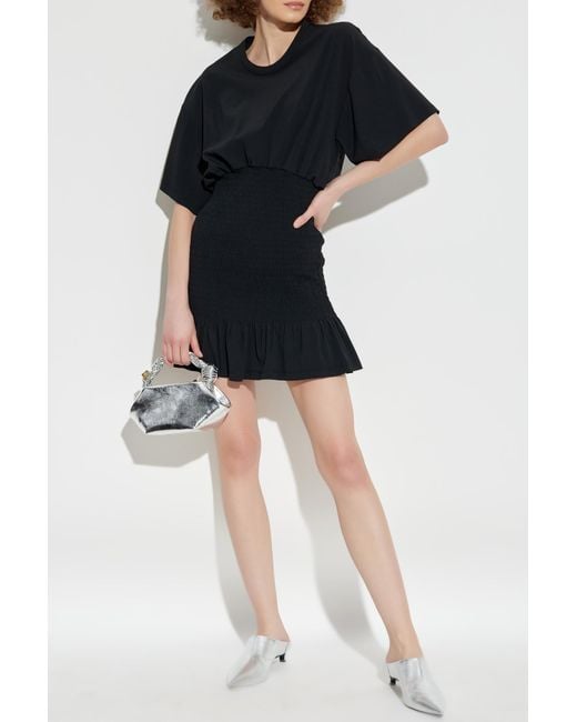The Attico Black Dress With Ruching