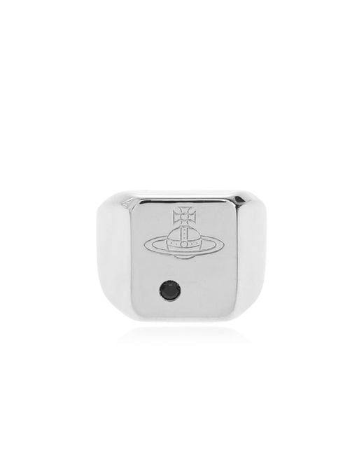 Vivienne Westwood White "Carlo" Ring