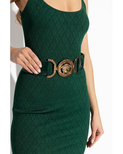 Versace Green Elastic Belt