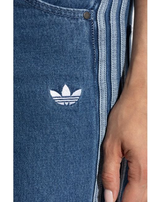 Adidas Originals Blue Jeans With Logo