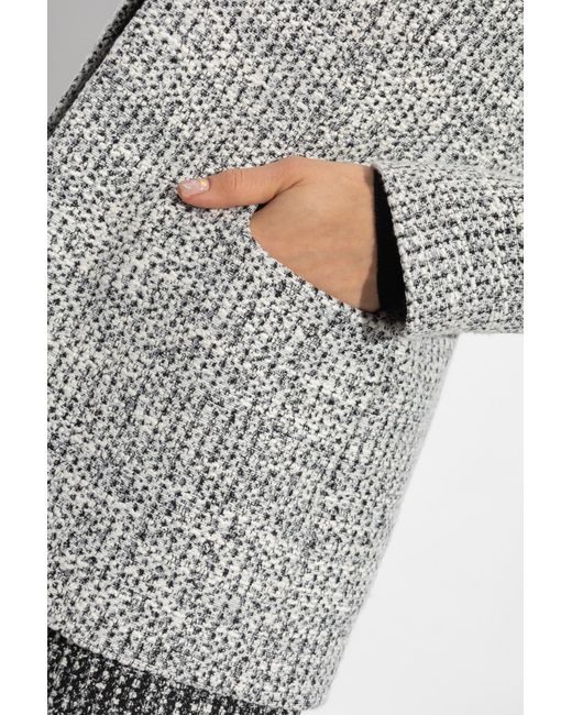 Coperni Gray Tweed Blazer