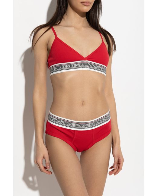 Versace Red Cotton Briefs