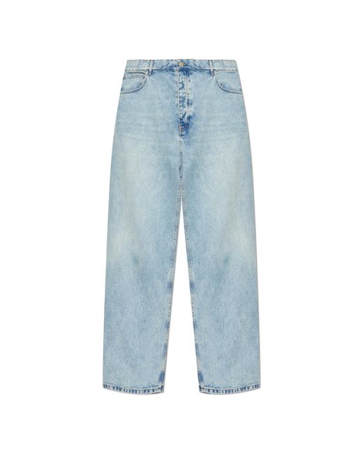 Balenciaga Blue Wide-Leg Jeans