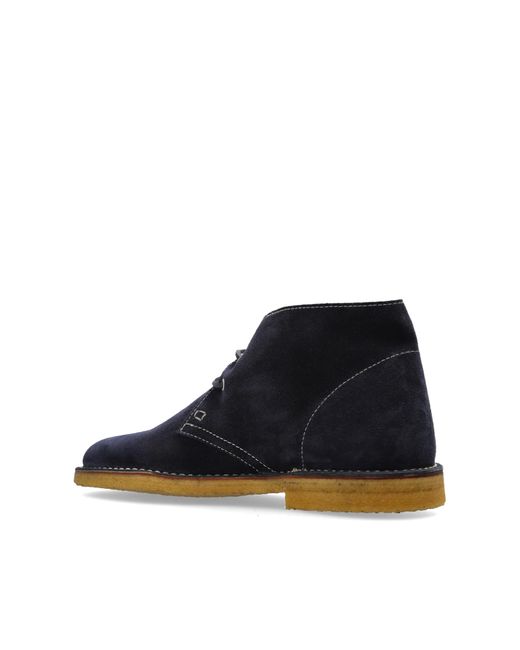 DSquared² Blue Suede Ankle Boots for men