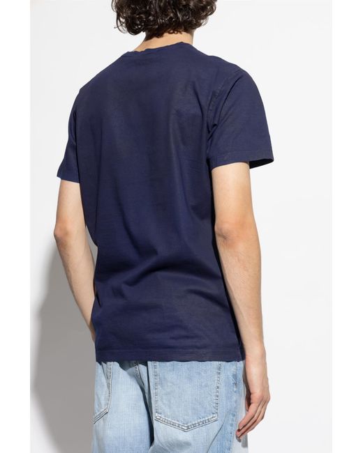 DSquared² Blue T-Shirt With Print for men