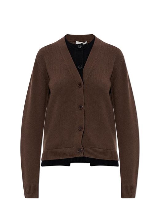 J.W. Anderson Black Shearling Coat With Pockets,