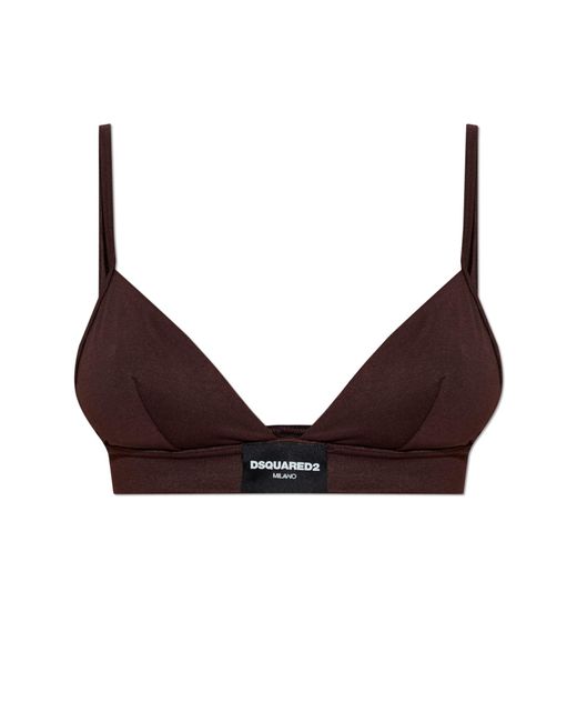 DSquared² Brown Bra With Logo