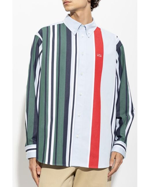 Loewe Multicolor Striped Pattern Shirt for men
