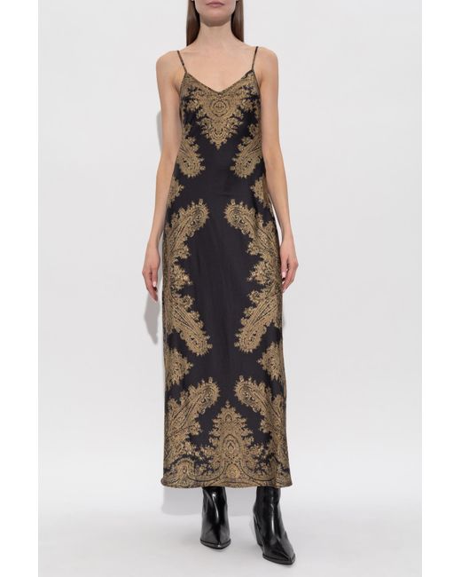 AllSaints Black Patterned Dress