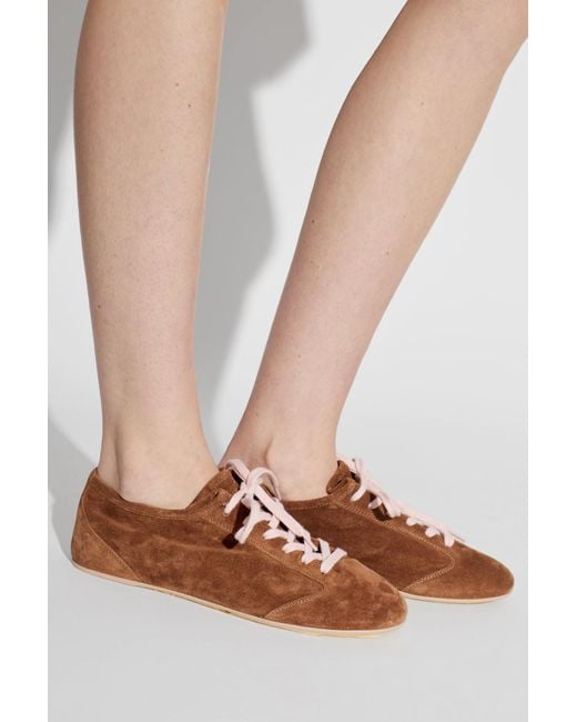 Agl Attilio Giusti Leombruni Brown Suede Sports Shoes "Hoola Hoop"
