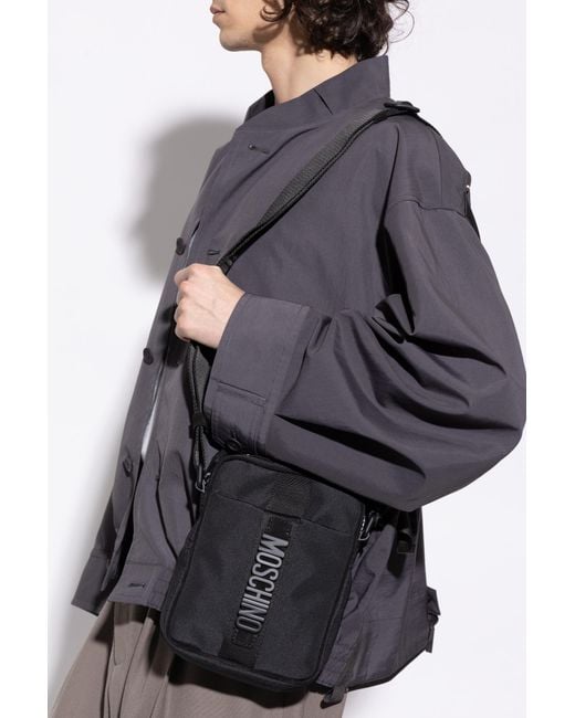 Moschino Black Shoulder Bag for men