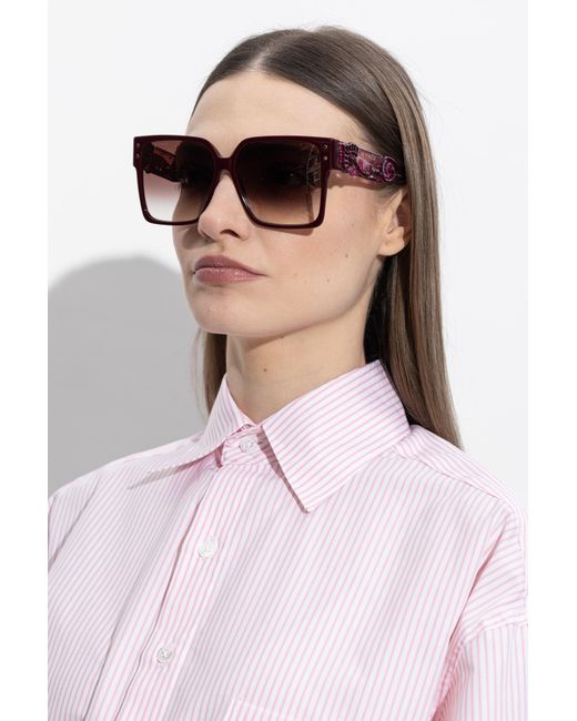Etro Brown "Blossom" Sunglasses