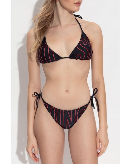 Moschino Black Bikini Top