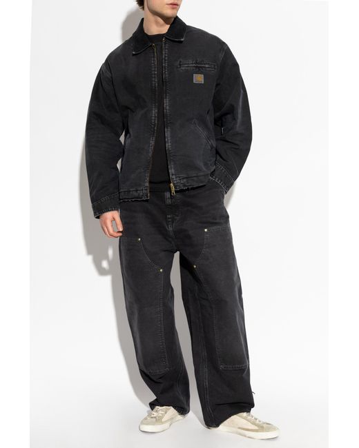 Carhartt Black "Double Knee" Jeans for men