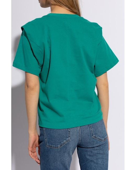 Isabel Marant Green T-shirt 'zelitos',