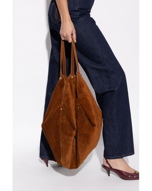 Versace Brown Protea Large Bag