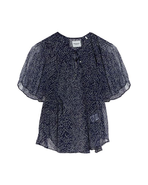 Isabel Marant Blue Top "Neslya"
