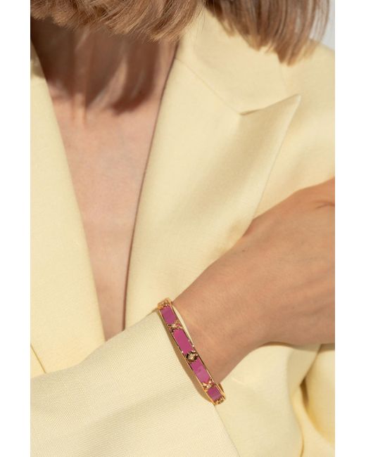 Kate Spade Pink Logo Bracelet