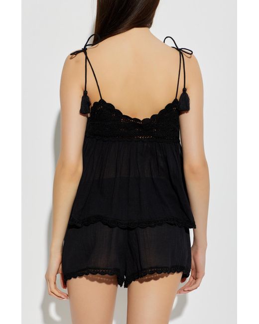 Ulla Johnson Black Bermuda Top