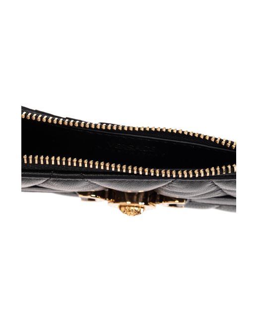 Versace Black Leather Card Holder